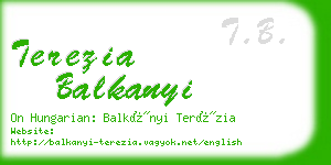 terezia balkanyi business card